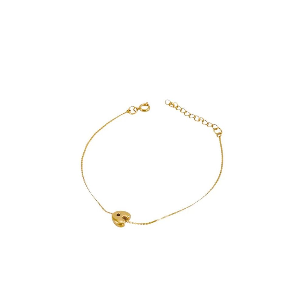 VibeSzn Dainty Bubble Initial Bracelet